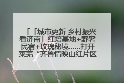 「城市更新 乡村振兴看济南」红培基地+野奢民宿+玫瑰秘境……打开莱芜“齐鲁情映山红片区”的破圈秘籍