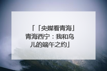 「央媒看青海」青海西宁：我和鸟儿的端午之约