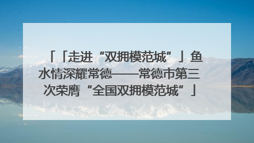 「走进“双拥模范城”」鱼水情深耀常德——常德市第三次荣膺“全国双拥模范城”
