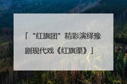 “红旗团”精彩演绎豫剧现代戏《红旗渠》