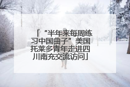 “半年来每周练习中国曲子”美国托莱多青年走进四川南充交流访问