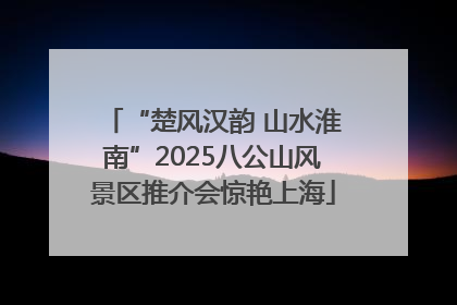 “楚风汉韵 山水淮南”2025八公山风景区推介会惊艳上海