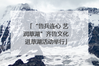 “鲁兵连心 艺润草湖”齐鲁文化进草湖活动举行