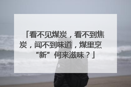 看不见煤炭，看不到焦炭，闻不到味道，煤里烹“新”何来滋味？