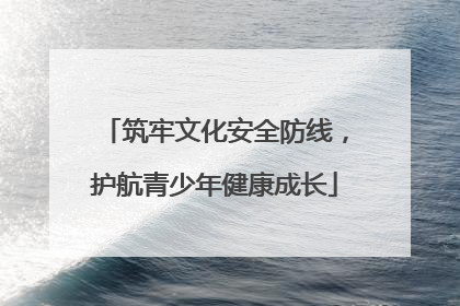 筑牢文化安全防线，护航青少年健康成长
