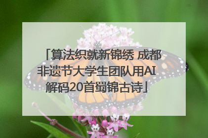 算法织就新锦绣 成都非遗节大学生团队用AI解码20首蜀锦古诗