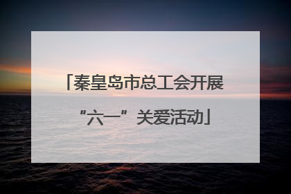 秦皇岛市总工会开展“六一”关爱活动