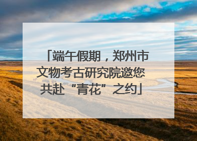 端午假期，郑州市文物考古研究院邀您共赴“青花”之约