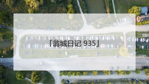 翁城日记 935