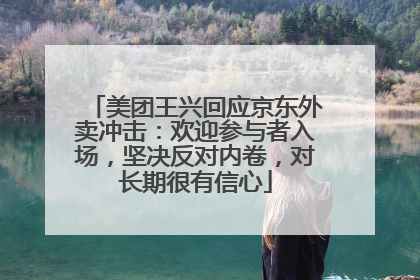 美团王兴回应京东外卖冲击：欢迎参与者入场，坚决反对内卷，对长期很有信心