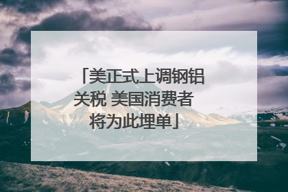 美正式上调钢铝关税 美国消费者将为此埋单
