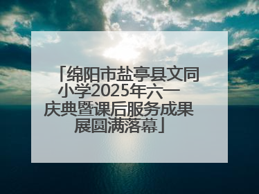 绵阳市盐亭县文同小学2025年六一庆典暨课后服务成果展圆满落幕