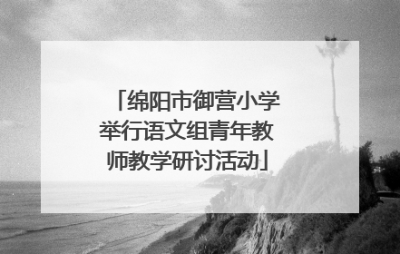 绵阳市御营小学举行语文组青年教师教学研讨活动