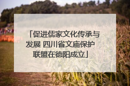 促进儒家文化传承与发展 四川省文庙保护联盟在德阳成立