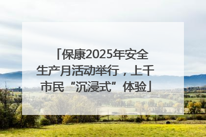 保康2025年安全生产月活动举行，上千市民“沉浸式”体验