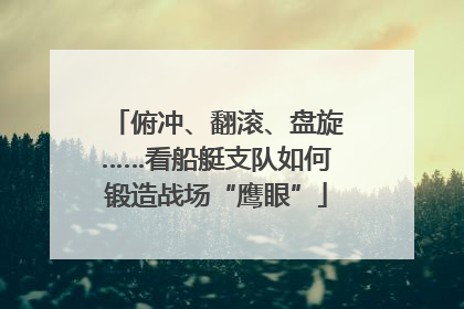 俯冲、翻滚、盘旋……看船艇支队如何锻造战场“鹰眼”