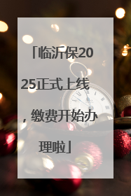 临沂保2025正式上线，缴费开始办理啦
