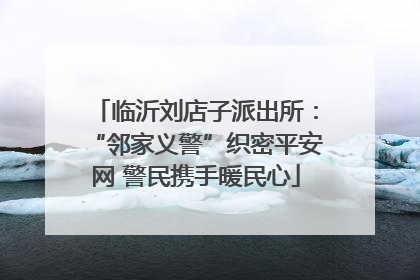 临沂刘店子派出所：“邻家义警”织密平安网 警民携手暖民心