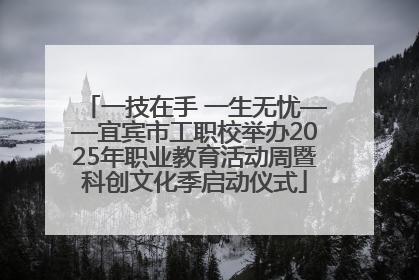 一技在手 一生无忧——宜宾市工职校举办2025年职业教育活动周暨科创文化季启动仪式