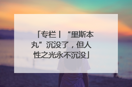 专栏丨“里斯本丸”沉没了，但人性之光永不沉没