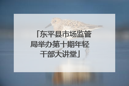 东平县市场监管局举办第十期年轻干部大讲堂