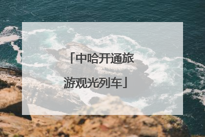 中哈开通旅游观光列车