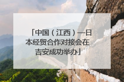 中国（江西）—日本经贸合作对接会在吉安成功举办