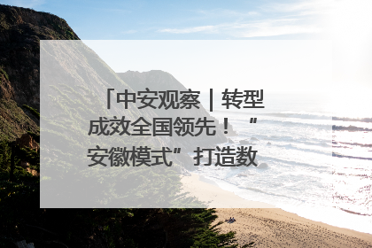中安观察｜转型成效全国领先！“安徽模式”打造数字化转型新标杆