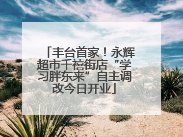 丰台首家！永辉超市千禧街店“学习胖东来”自主调改今日开业