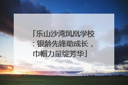 乐山沙湾凤凰学校：银龄先锋助成长，巾帼力量绽芳华