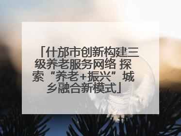 什邡市创新构建三级养老服务网络 探索“养老+振兴”城乡融合新模式
