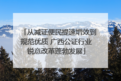 从减证便民提速增效到规范优质 广西公证行业锐意改革蓬勃发展