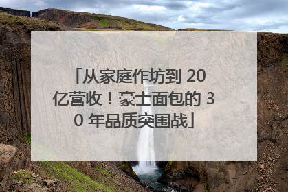 从家庭作坊到 20 亿营收！豪士面包的 30 年品质突围战