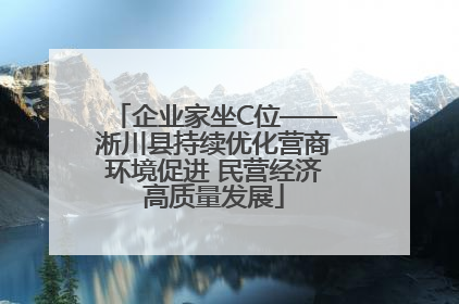 企业家坐C位——淅川县持续优化营商环境促进 民营经济高质量发展