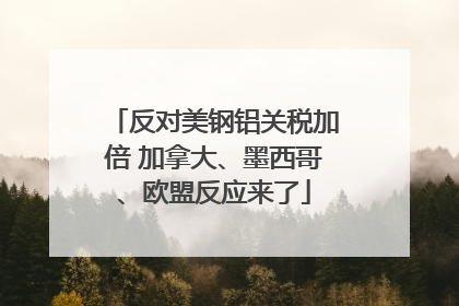反对美钢铝关税加倍 加拿大、墨西哥、欧盟反应来了