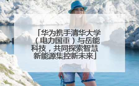 华为携手清华大学（电力国重）与岳能科技，共同探索智慧新能源集控新未来