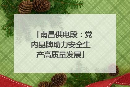 南昌供电段：党内品牌助力安全生产高质量发展
