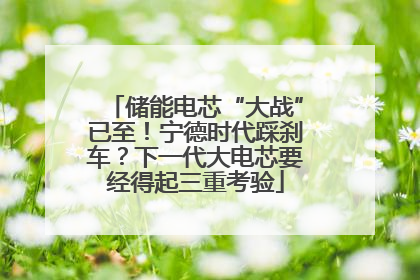 储能电芯“大战”已至！宁德时代踩刹车？下一代大电芯要经得起三重考验
