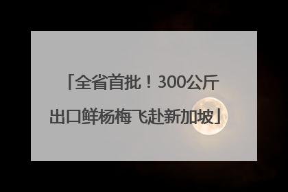 全省首批！300公斤出口鲜杨梅飞赴新加坡