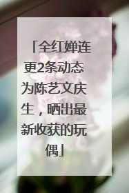 全红婵连更2条动态为陈艺文庆生，晒出最新收获的玩偶