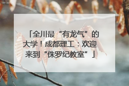 全川最“有龙气”的大学！成都理工：欢迎来到“侏罗纪教室”