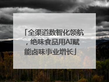 全渠道数智化领航，绝味食品用AI赋能卤味事业增长