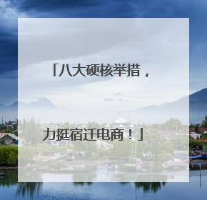 八大硬核举措，力挺宿迁电商！