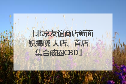 北京友谊商店新面貌揭晓 大店、首店集合破圈CBD
