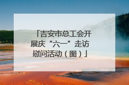 吉安市总工会开展庆“六一”走访慰问活动（图）
