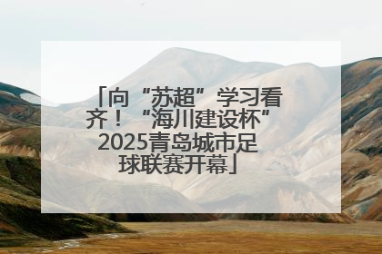 向“苏超”学习看齐！“海川建设杯”2025青岛城市足球联赛开幕
