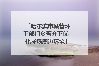 哈尔滨市城管环卫部门多管齐下优化考场周边环境