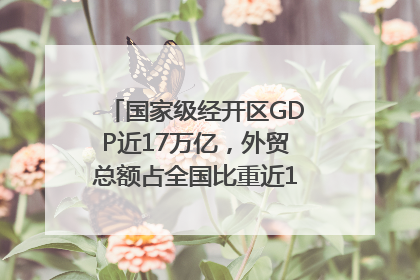 国家级经开区GDP近17万亿，外贸总额占全国比重近1/4｜数读中国