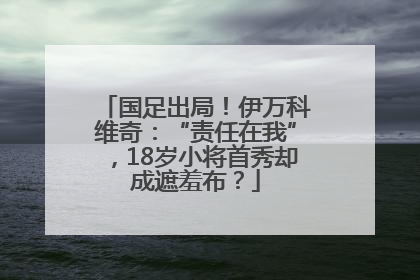 国足出局！伊万科维奇：“责任在我”，18岁小将首秀却成遮羞布？