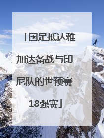 国足抵达雅加达备战与印尼队的世预赛18强赛